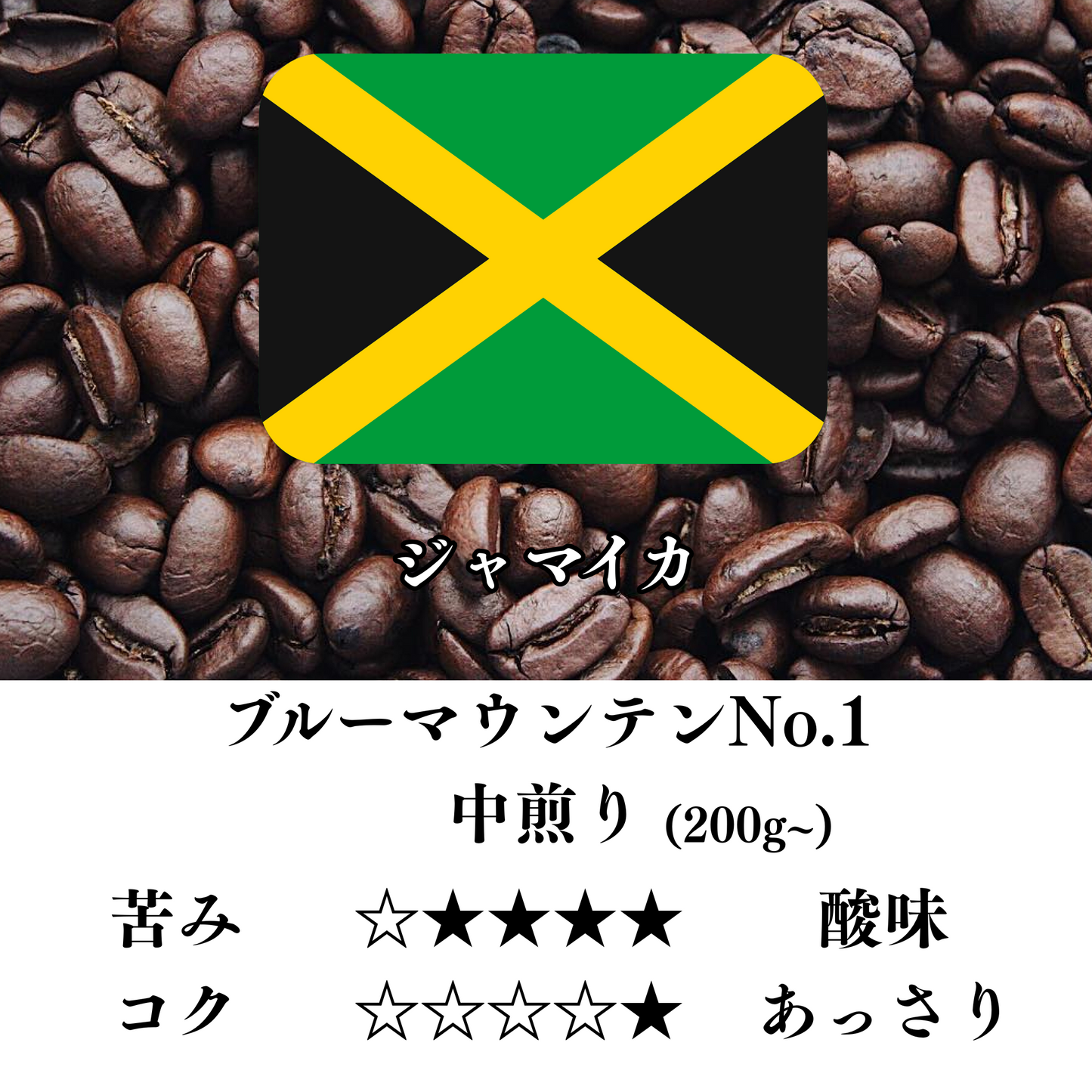 ジャマイカ ブルーマウンテンNo.1 中煎り